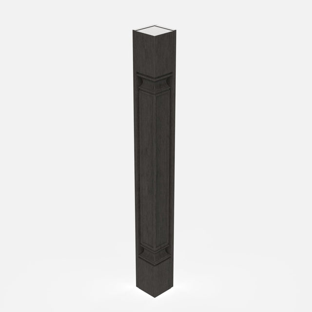 Elegant Smoky Grey - Corner Post - Square| 3"W x 34.5"H x 3"D - BUILDMYPLACE