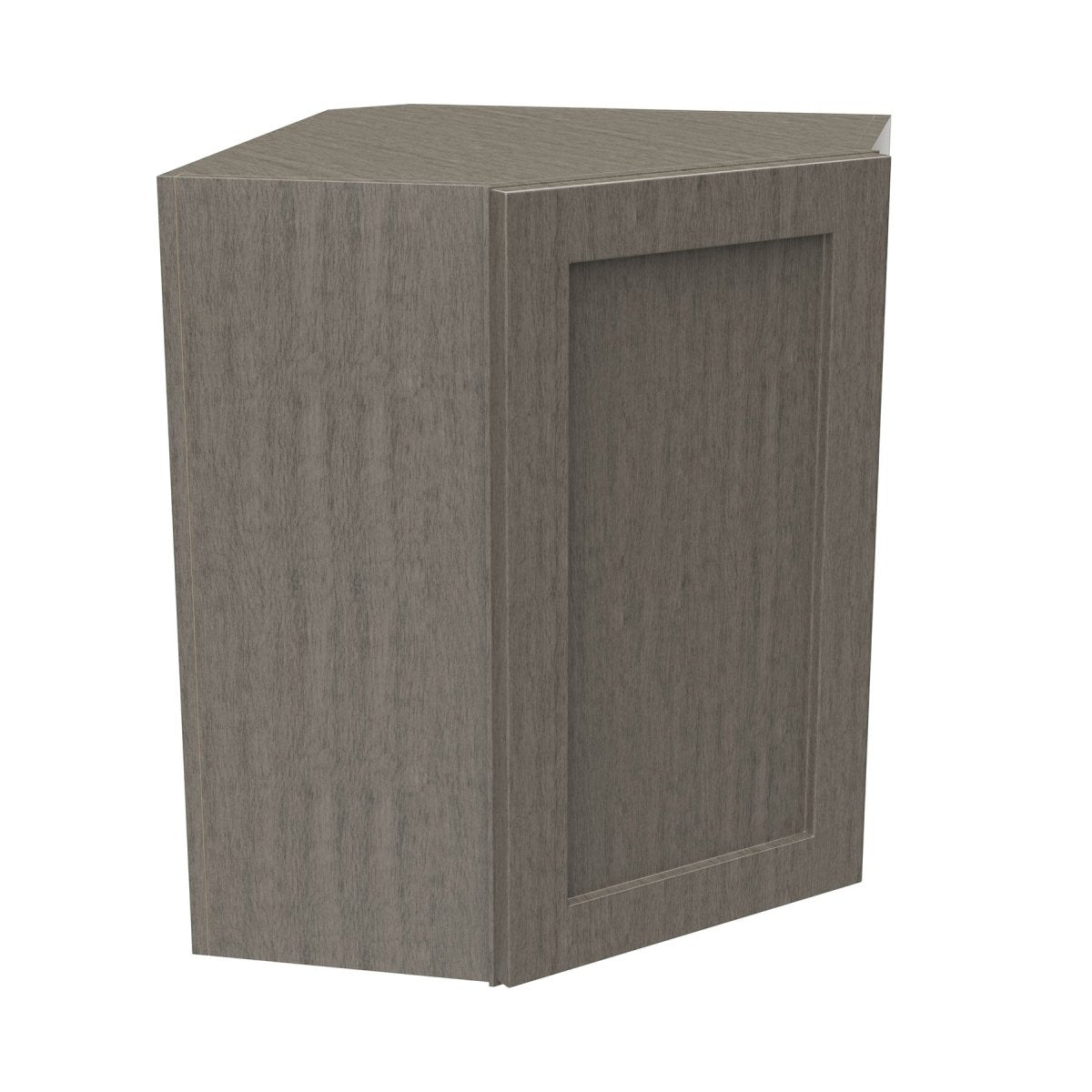 Elegant Smoky Grey - Corner Wall Cabinet | 24"W x 15"H x 12"D - BUILDMYPLACE