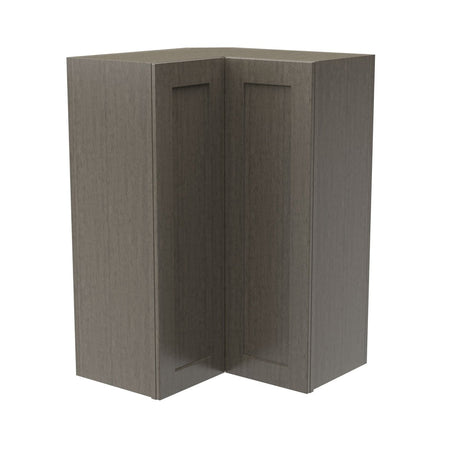 Elegant Smoky Grey - Corner Wall Cabinet | 24"W x 36"H x 12"D - BUILDMYPLACE