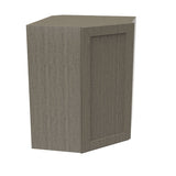 Elegant Smoky Grey - Corner Wall Cabinet | 27"W x 36"H x 12"D - BUILDMYPLACE