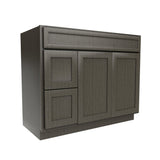 Elegant Smoky Grey - Door & Drawer Vanity Cabinet | 42"W x 34.5"H x 21"D - BUILDMYPLACE