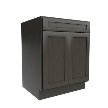 Elegant Smoky Grey - Double Door Base Cabinet | 27