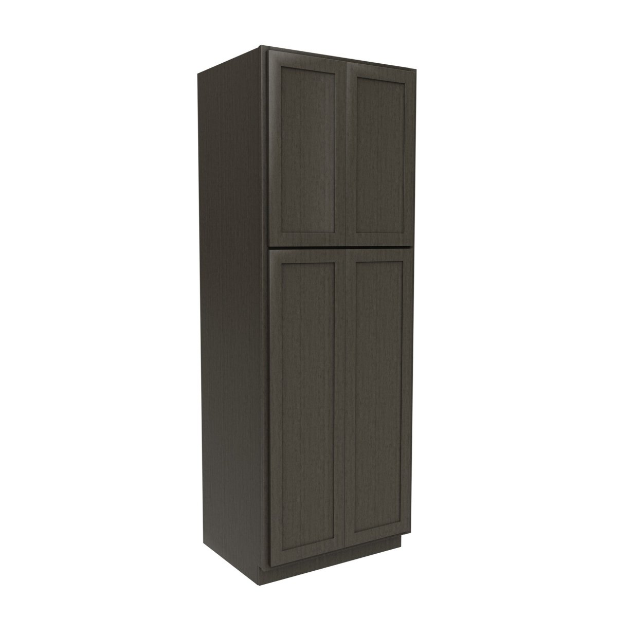 Elegant Smoky Grey - Double Door Utility Cabinet | 30"W x 84"H x 24"D - BUILDMYPLACE