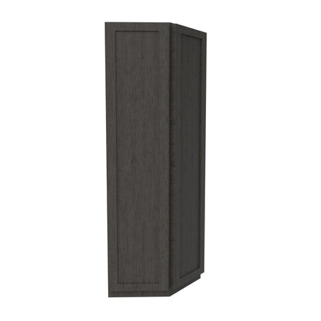 Elegant Smoky Grey - Double Door Wall End Cabinet | 12"W x 42"H x 12"D - BUILDMYPLACE