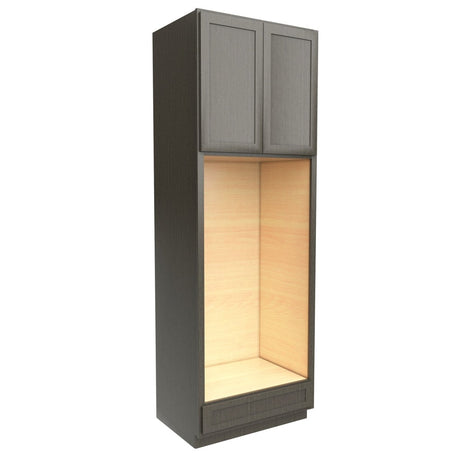 Elegant Smoky Grey - Double Oven Cabinet | 33"W x 96"H x 24"D - BUILDMYPLACE