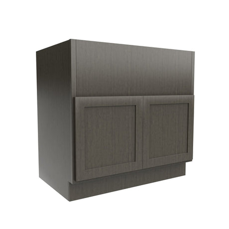 Elegant Smoky Grey - Farm Sink Base Cabinet | 36"W x 34.5"H x 24"D - BUILDMYPLACE