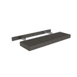 Elegant Smoky Grey - Floating Shelf | 36"W x 2.5"H x 10"D - BUILDMYPLACE