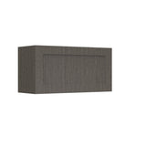 Elegant Smoky Grey - Horizontal Wall Cabinet | 30"W x 15"H x 12"D - BUILDMYPLACE