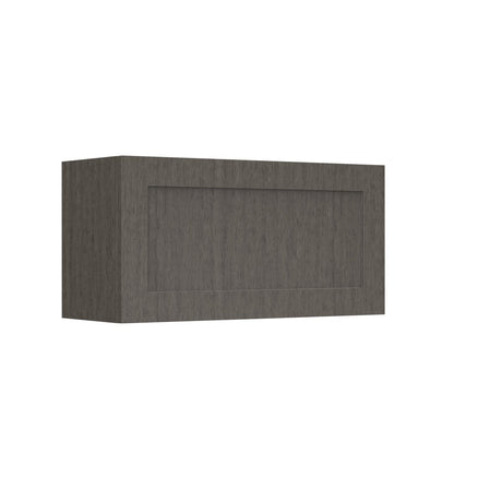 Elegant Smoky Grey - Horizontal Wall Cabinet | 30"W x 15"H x 12"D - BUILDMYPLACE