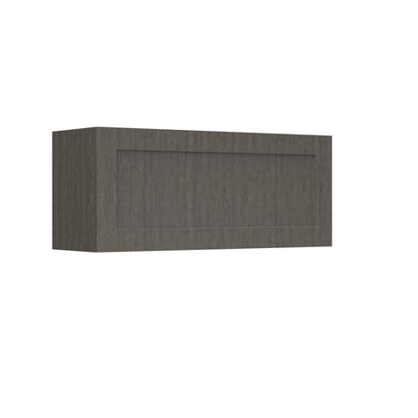 Elegant Smoky Grey - Horizontal Wall Cabinet | 36"W x 15"H x 12"D - BUILDMYPLACE