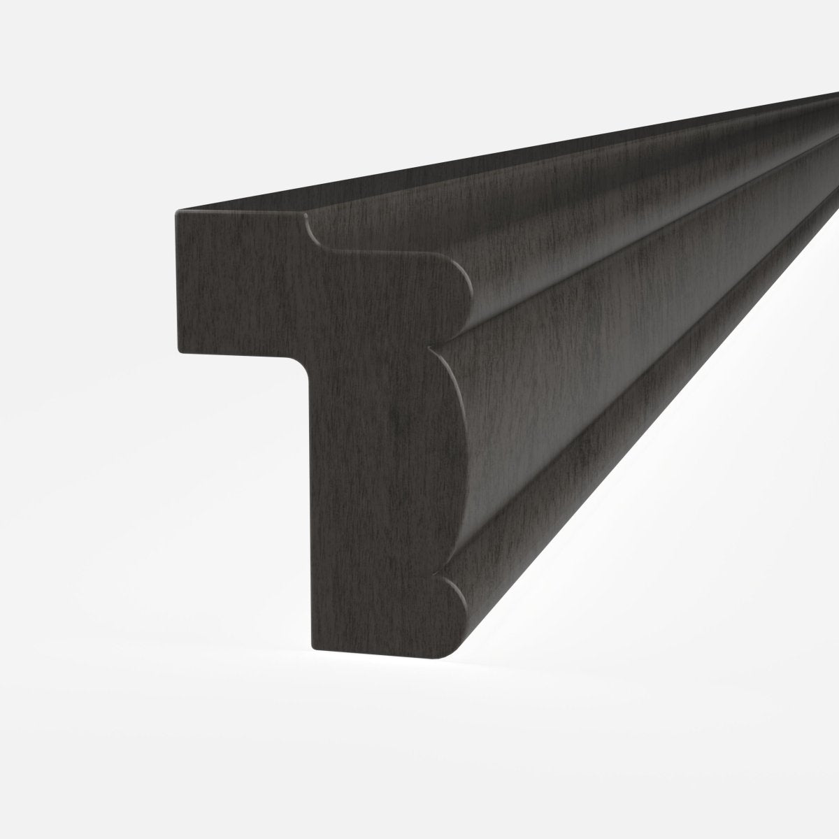 Elegant Smoky Grey - Light Rail Molding | 96"W x 2.25"H x 1.5"D - BUILDMYPLACE