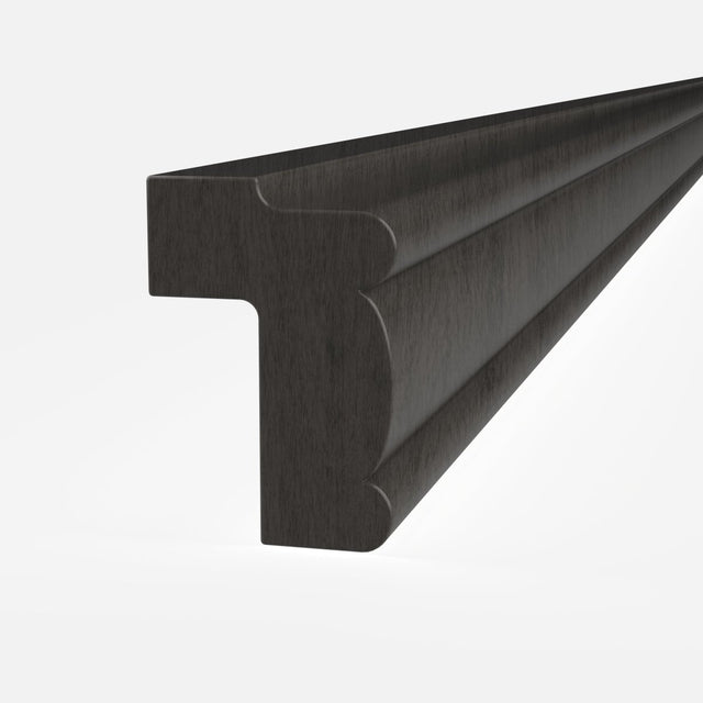 Elegant Smoky Grey - Light Rail Molding | 96"W x 2.25"H x 1.5"D - BUILDMYPLACE