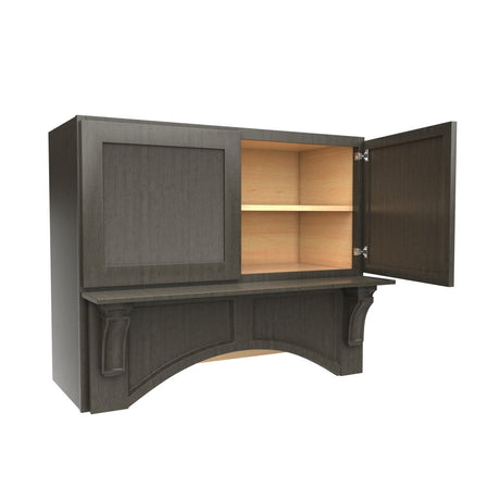 Elegant Smoky Grey - Mantle Hood | 36"W x 30"H x 21"D - BUILDMYPLACE