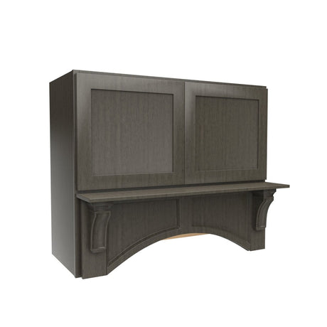Elegant Smoky Grey - Mantle Hood | 36"W x 30"H x 21"D - BUILDMYPLACE