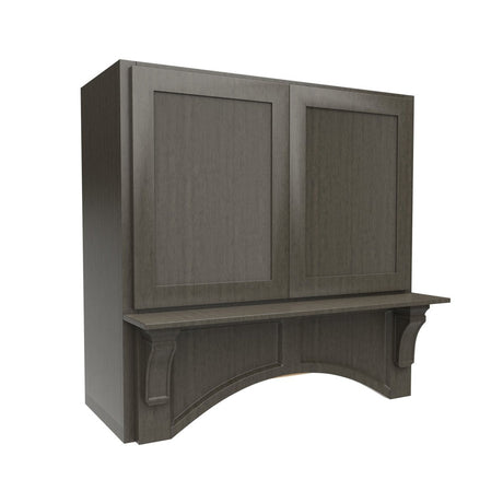 Elegant Smoky Grey - Mantle Hood | 36"W x 36"H x 21"D - BUILDMYPLACE