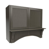 Elegant Smoky Grey - Mantle Hood | 42"W x 36"H x 21"D - BUILDMYPLACE