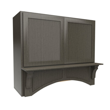 Elegant Smoky Grey - Mantle Hood | 42"W x 36"H x 21"D - BUILDMYPLACE
