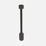 Elegant Smoky Grey - Post - Plain | 3"W x 34.5"H x 3"D - BUILDMYPLACE