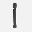 Elegant Smoky Grey - Post - Square | 3"W x 34.5"H x 3"D - BUILDMYPLACE