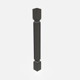 Elegant Smoky Grey - Post - Square | 3"W x 34.5"H x 3"D - BUILDMYPLACE