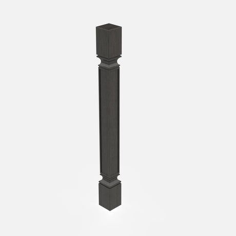 Elegant Smoky Grey - Post - Square | 3"W x 34.5"H x 3"D - BUILDMYPLACE