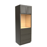 Elegant Smoky Grey - Single Oven Cabinet | 30"W x 84"H x 24"D - BUILDMYPLACE