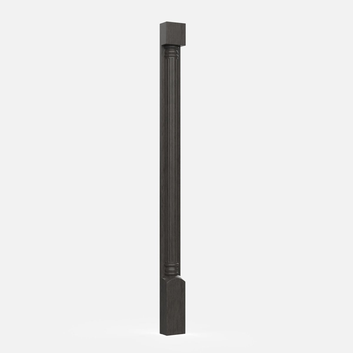 Elegant Smoky Grey - Spindle - Fluted | 2.5"W x 42"H x 0.5"D - BUILDMYPLACE