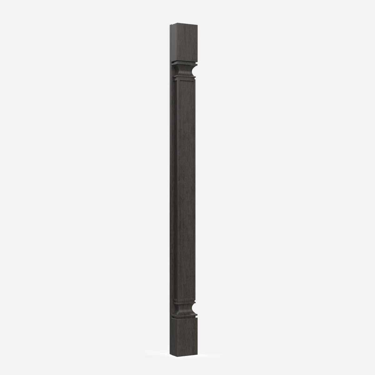 Elegant Smoky Grey - Spindle - Square | 2.5"W x 30"H x 0.5"D - BUILDMYPLACE