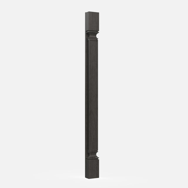 Elegant Smoky Grey - Spindle - Square | 2.5"W x 30"H x 0.5"D - BUILDMYPLACE