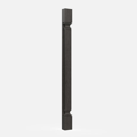 Elegant Smoky Grey - Spindle - Square | 2.5"W x 42"H x 0.5"D - BUILDMYPLACE