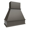 Elegant Smoky Grey - Straight Wood Hood | 39"W x 42"H x 21"D - BUILDMYPLACE