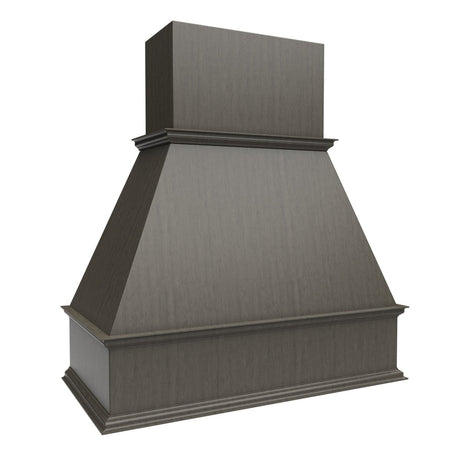 Elegant Smoky Grey - Straight Wood Hood | 39"W x 42"H x 21"D - BUILDMYPLACE