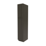 Elegant Smoky Grey - Utility Cabinet | 15"W x 84"H x 24"D - BUILDMYPLACE