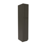 Elegant Smoky Grey - Utility Cabinet | 15"W x 84"H x 24"D - BUILDMYPLACE