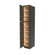 Elegant Smoky Grey - Utility Cabinet | 15"W x 84"H x 24"D - BUILDMYPLACE