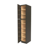 Elegant Smoky Grey - Utility Cabinet | 15"W x 84"H x 24"D - BUILDMYPLACE