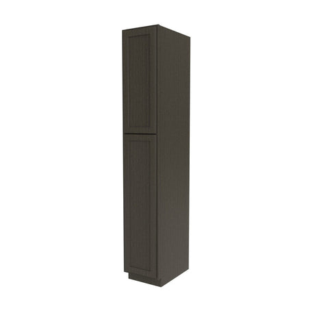 Elegant Smoky Grey - Utility Cabinet | 15"W x 90"H x 24"D - BUILDMYPLACE