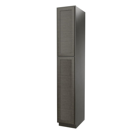 Elegant Smoky Grey - Utility Cabinet | 15"W x 90"H x 24"D - BUILDMYPLACE