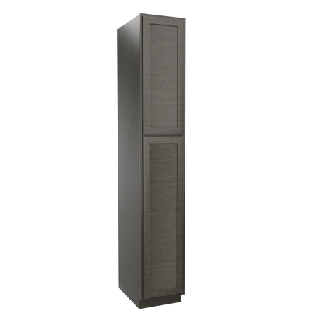 Elegant Smoky Grey - Utility Cabinet | 15"W x 90"H x 24"D - BUILDMYPLACE