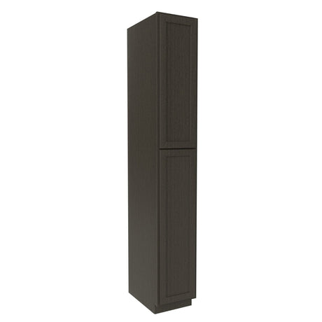 Elegant Smoky Grey - Utility Cabinet | 15"W x 96"H x 24"D - BUILDMYPLACE