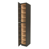 Elegant Smoky Grey - Utility Cabinet | 15"W x 96"H x 24"D - BUILDMYPLACE