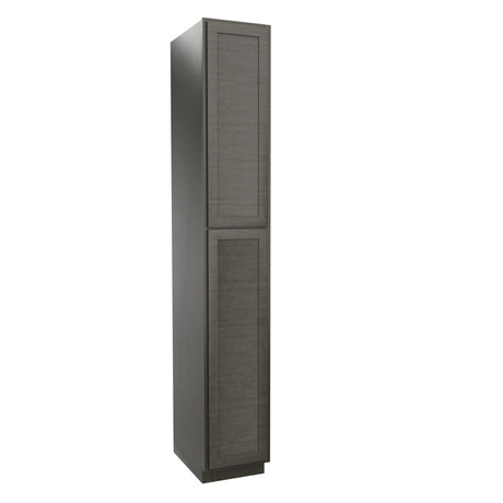 Elegant Smoky Grey - Utility Cabinet | 15"W x 96"H x 24"D - BUILDMYPLACE