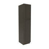 Elegant Smoky Grey - Utility Cabinet | 18"W x 84"H x 24"D - BUILDMYPLACE