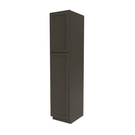 Elegant Smoky Grey - Utility Cabinet | 18"W x 84"H x 24"D - BUILDMYPLACE