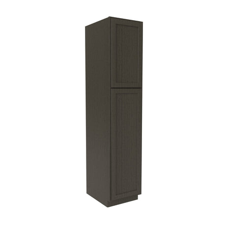 Elegant Smoky Grey - Utility Cabinet | 18"W x 84"H x 24"D - BUILDMYPLACE