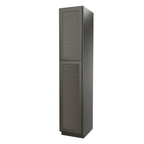 Elegant Smoky Grey - Utility Cabinet | 18"W x 90"H x 24"D - BUILDMYPLACE