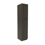 Elegant Smoky Grey - Utility Cabinet | 18"W x 90"H x 24"D - BUILDMYPLACE