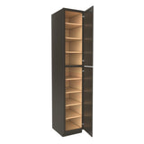 Elegant Smoky Grey - Utility Cabinet | 18"W x 96"H x 24"D - BUILDMYPLACE