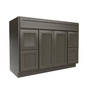 Elegant Smoky Grey - Vanity Sink Base Cabinet | 48