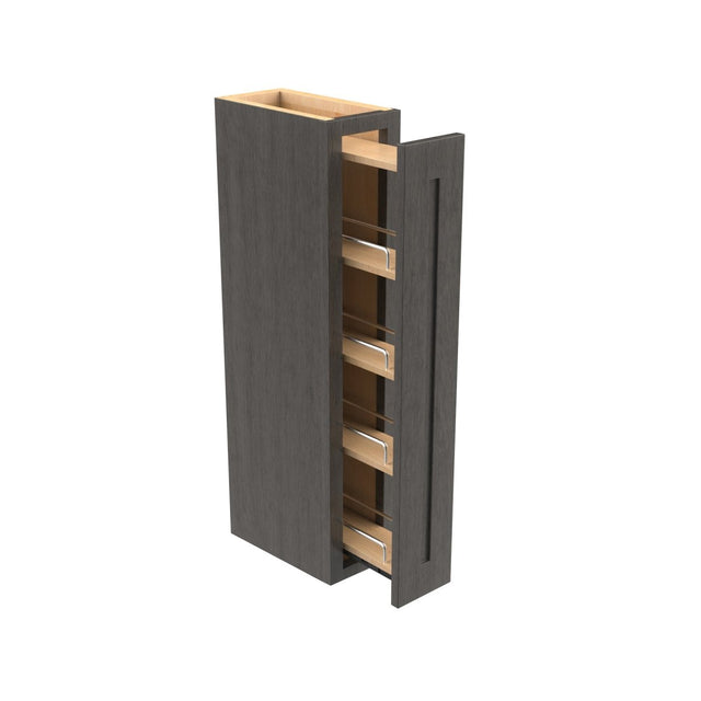 Elegant Smoky Grey - Wall Spice Cabinet | 6"W x 36"H x 12"D - BUILDMYPLACE